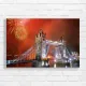 London Tower Bridge Fireworks Canvas Print