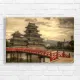 Majestic Japanese Castle Bridge Canvas Print