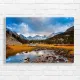 Serene Mountain Lake Autumn Landscape Canvas Print