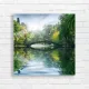 Enchanting Bridge Nature Landscape Canvas Print
