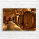 Vintage Wine Cellar Barrels Canvas Print
