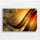 Cracked Earth & Fire Abstract Canvas Print