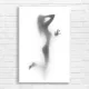 Elegant Silhouette Woman Art Canvas Print