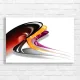 Abstract Swirls Red Orange Purple Canvas Print