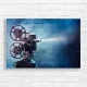 Vintage Film Projector Nostalgia Canvas Print
