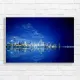 Chicago Skyline Night Reflection Canvas Print