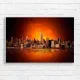 Fiery New York Skyline Sunset Canvas Print