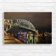 Sydney Harbour Bridge Night Skyline Canvas Print