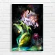 Cosmic Bloom Abstract Floral Canvas Print