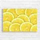 Vibrant Lemon Slice Kitchen Art Canvas Print
