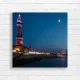 Blackpool Tower & Ferris Wheel at Dusk Canvas Print