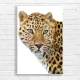 Majestic Leopard Eyes Canvas Print
