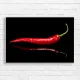 Vibrant Red Chili Pepper Statement Canvas Print