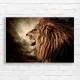 Majestic Roaring Lion Power Canvas Print