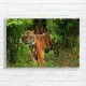 Majestic Tiger in Bamboo Forest Canvas Print