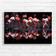 Vibrant Flamingo Flock Sunset Canvas Print