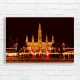 Vienna Christmas Market Nightscape Canvas Print