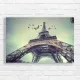Eiffel Tower Birds Sky Canvas Print