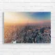 Parisian Sunset Eiffel Tower Panorama Canvas Print