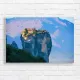 Meteora Monastery Cliff Canvas Print