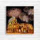Colosseum Fireworks Italy Canvas Print