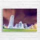 Leaning Tower of Pisa Night Scene Canvas Print