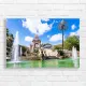 Barcelona Fountain Park Canvas Print