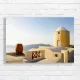 Santorini Sunset Charm Canvas Print