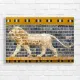 Majestic Lion Ancient Relief Canvas Print