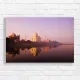Serene Taj Mahal Sunrise Reflection Canvas Print