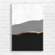 Abstract Marble & Rose Gold Mountain Canvas Print