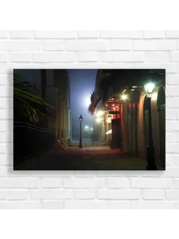 Misty New Orleans Alley Canvas Print