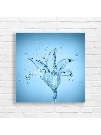 Liquid Flower Splash Canvas Print - Refreshing Nature Art