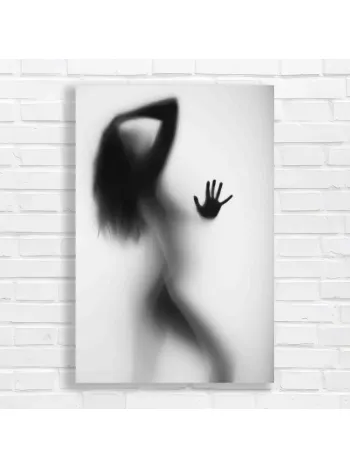 Mysterious Silhouette Woman & Hand Canvas Print