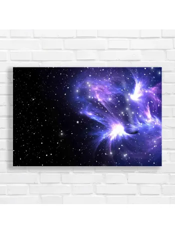 Cosmic Nebula & Starfield Canvas Print