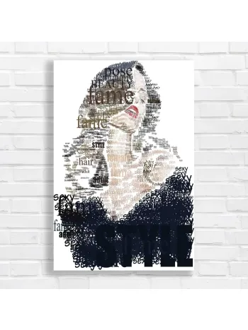 Bold Woman Word Art Canvas Print
