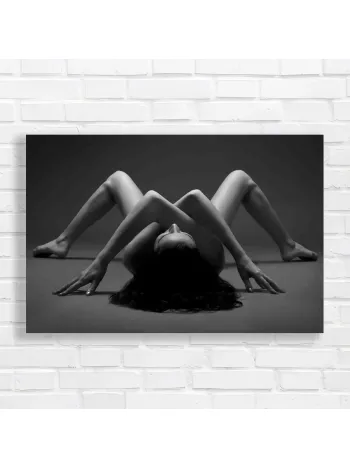 Elegant Nude Silhouette Canvas Print