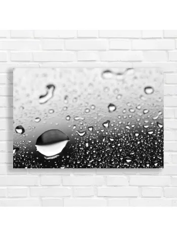 Abstract Water Drops Canvas Print