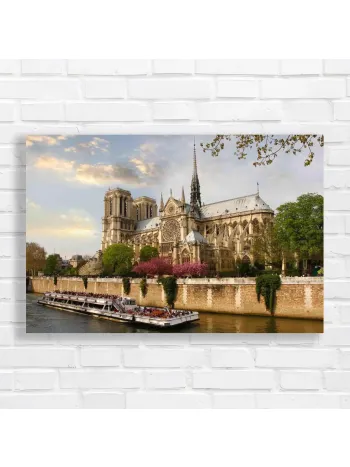 Parisian Seine River Notre Dame Canvas Print