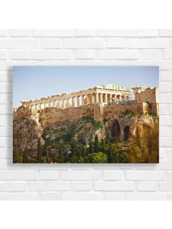 Majestic Acropolis Athens Greece Canvas Print