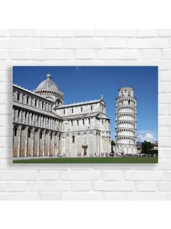 Leaning Tower of Pisa & Cathedral Canvas Print
