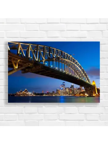 Sydney Harbour Bridge Nightscape Canvas Print