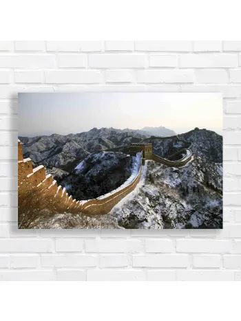 Great Wall of China Snowscape Canvas Print