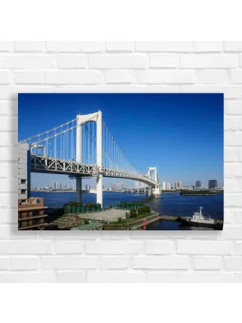 Iconic Rainbow Bridge Tokyo Canvas Print