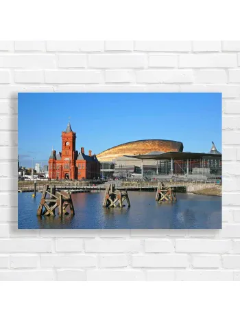 Majestic Cardiff Bay Architecture Canvas Print